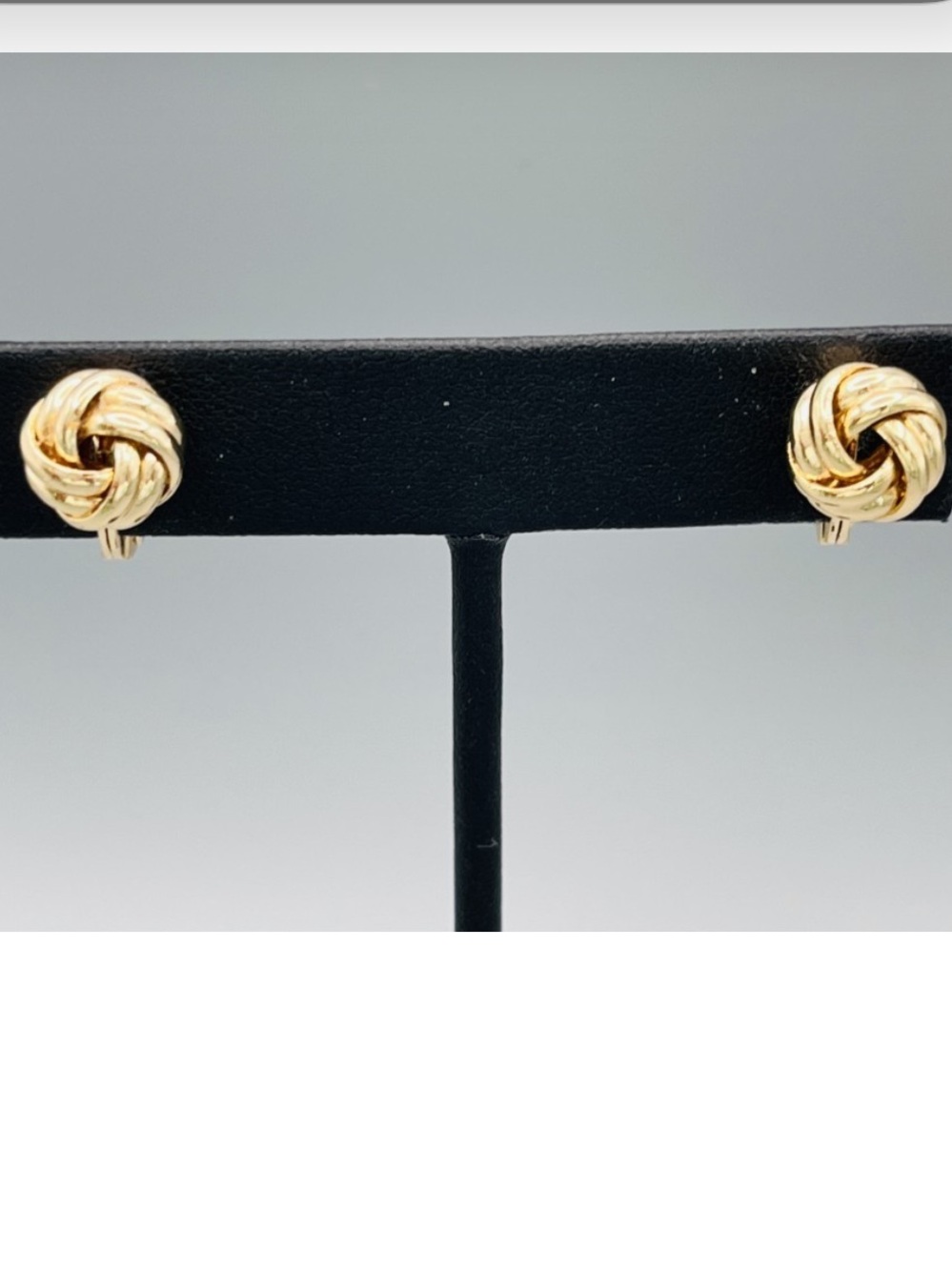 Napier Gold-Tone Knot Clip-On Earrings